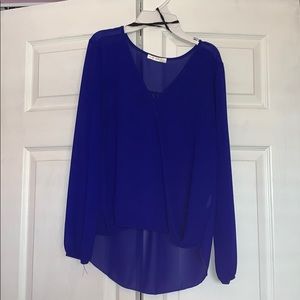 Royal Blue Blouse